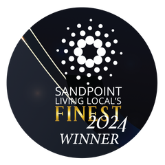Sandpoint Living Local 2021–2024 award seal